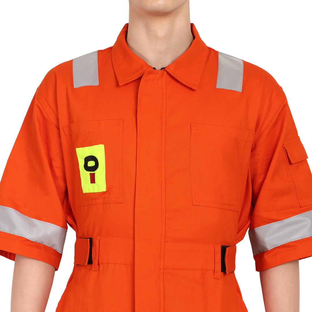 OIL India Uniform Coverall Half Sleeves - Orange - uniformer
