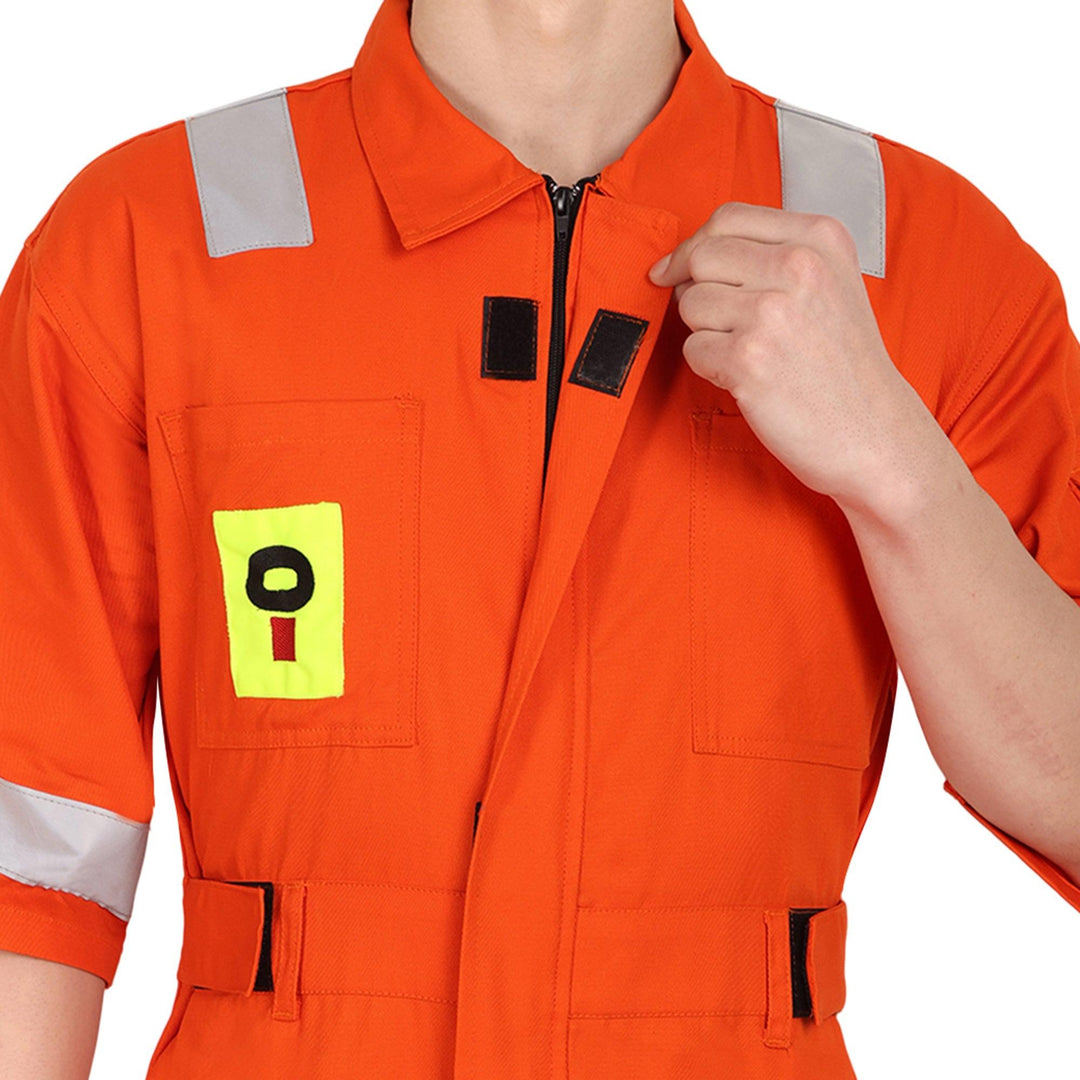 OIL India Uniform Coverall Half Sleeves - Orange - uniformer