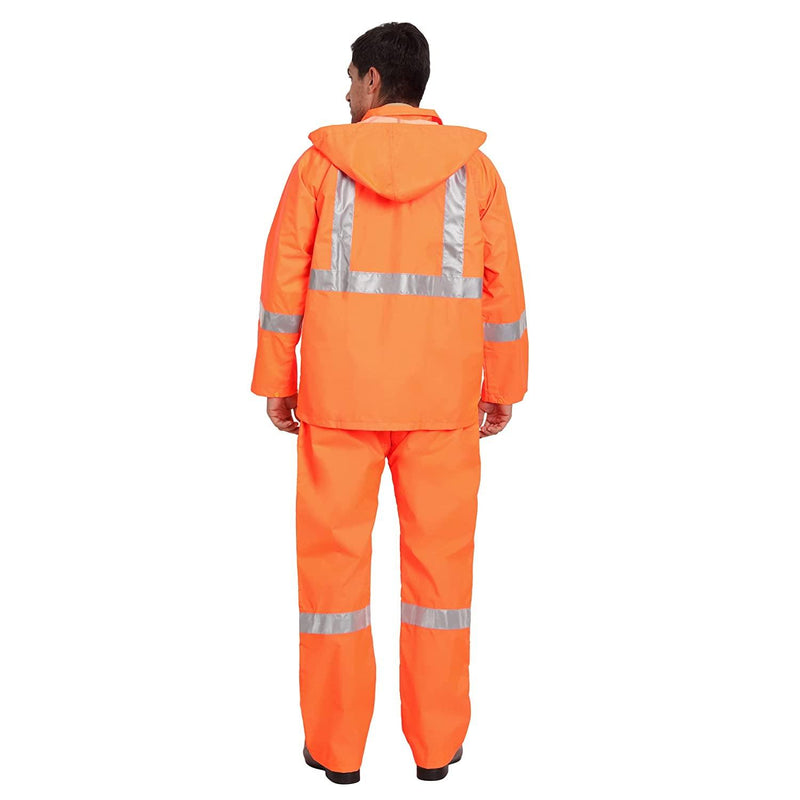 High Visibility Rain Suit - Orange - uniformer