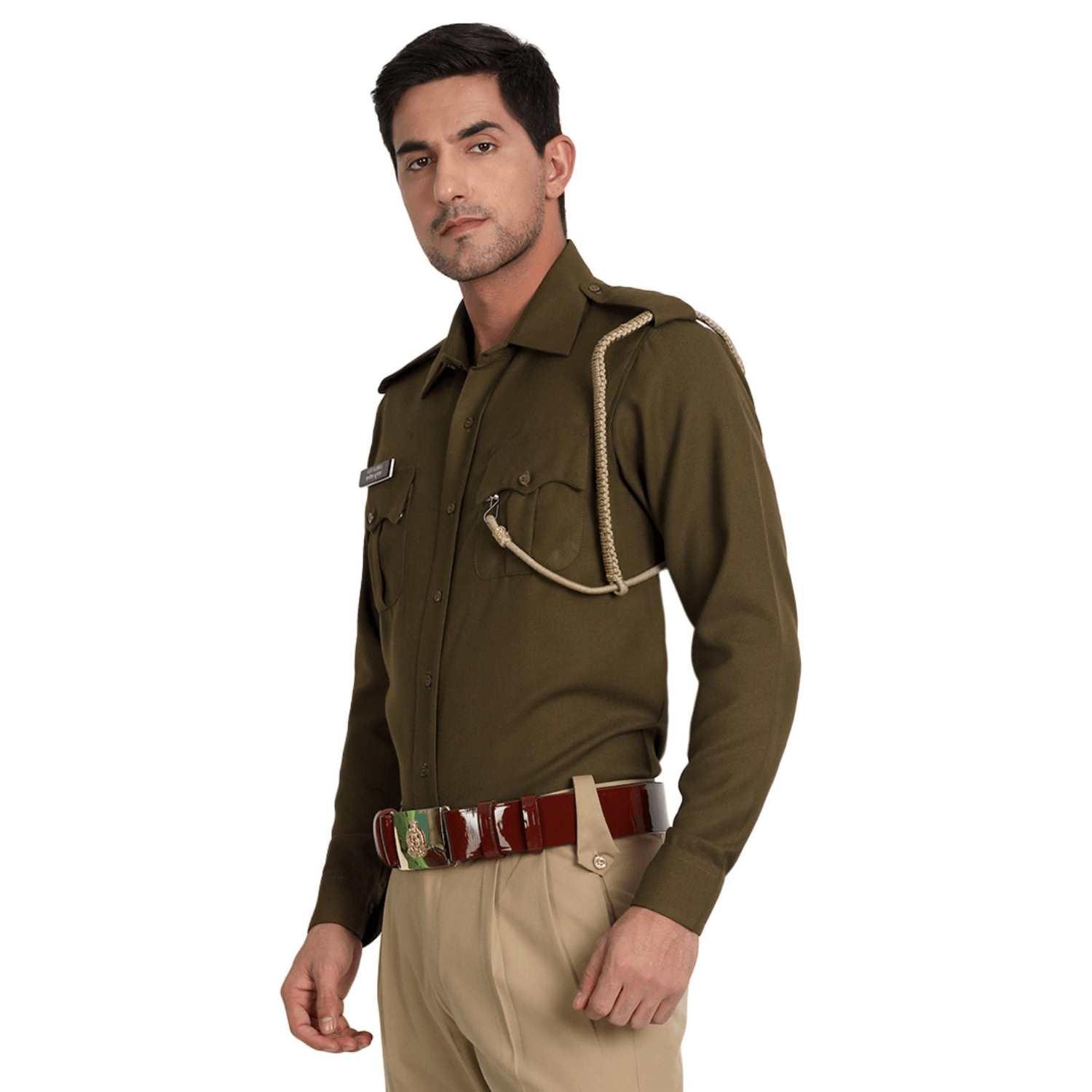 Full Sleeve Unisex Khaki Police Winter Uniform Jacket at Rs 1000/piece in  Ghaziabad
