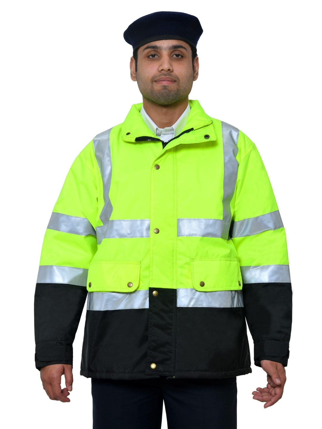 High Visibility Jacket - Yellow & Black - uniformer