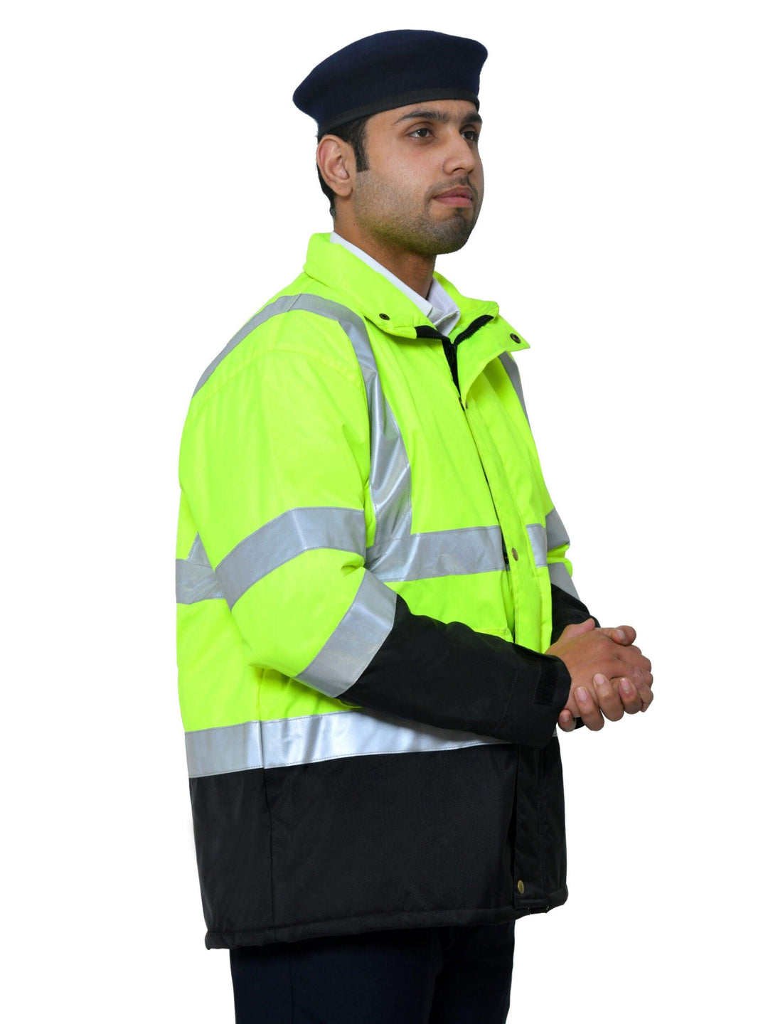 High Visibility Jacket - Yellow & Black - uniformer
