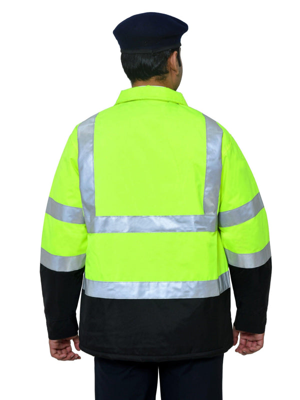 High Visibility Jacket - Yellow & Black - uniformer