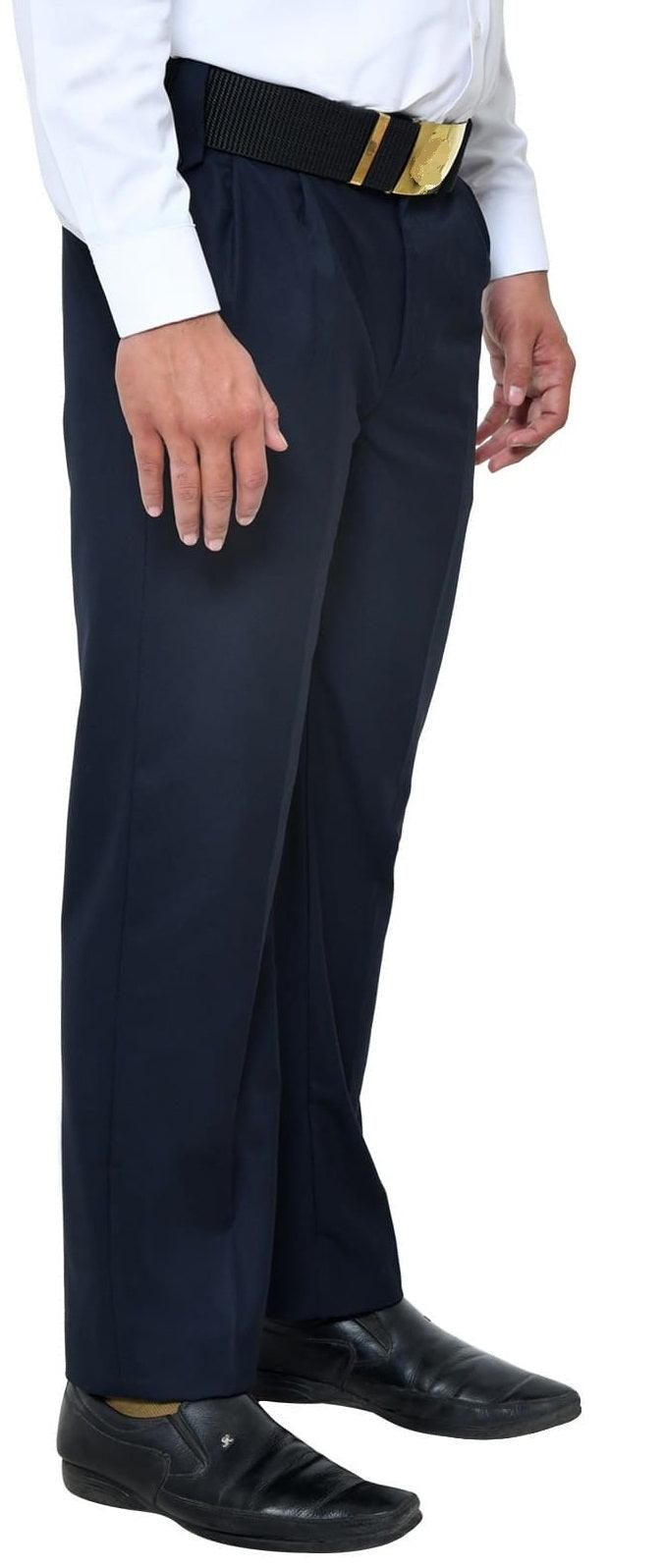 Buy Boys Navy Slim Fit Check Trousers Online  563787  Allen Solly